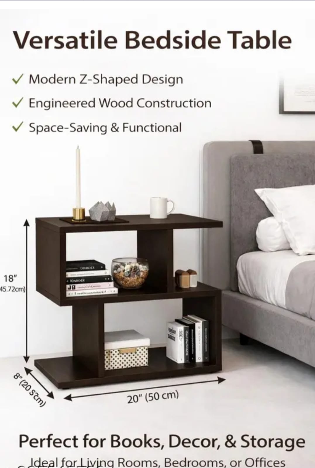 Modern home interior with selected products